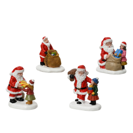 Set de figurines Père Noël 2 pièces DECORIS
