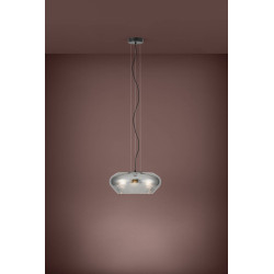 Suspension Priorat noire Ø 50 cm E27 3 × 20 W EGLO Suspension Priorat noire Ø 50 cm E27 3 × 20 W EGLO