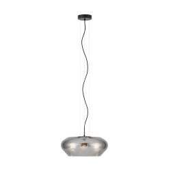 Suspension Priorat noire Ø 50 cm E27 3 × 20 W EGLO Suspension Priorat noire Ø 50 cm E27 3 × 20 W EGLO