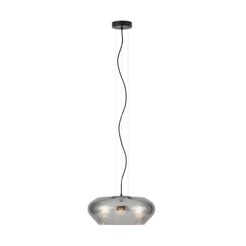 Suspension Priorat noire Ø 50 cm E27 3 × 20 W EGLO Suspension Priorat noire Ø 50 cm E27 3 × 20 W EGLO