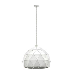 Suspension Roccaforte blanche Ø 40 cm E27 60 W EGLO