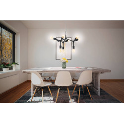 Suspension Bocadella noir E27 9 × 60 W EGLO Suspension Bocadella noir E27 9 × 60 W EGLO