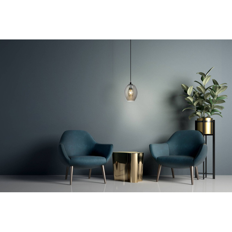 Suspension Cadaques noire E27 40 W EGLO Suspension Cadaques noire E27 40 W EGLO