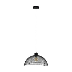 Suspension Pompeya noire E27 60 W EGLO