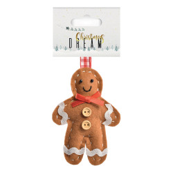 Bonhomme en pain d'épice en polyester à suspendre 9,5 cm CHRISTMAS DREAM