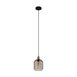 Suspension Chisle noire Ø 16,5 cm E27 40 W EGLO