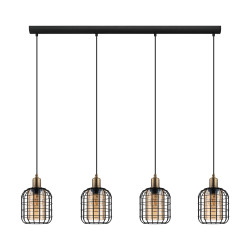 Suspension Chisle noire E27 4 × 40 W EGLO
