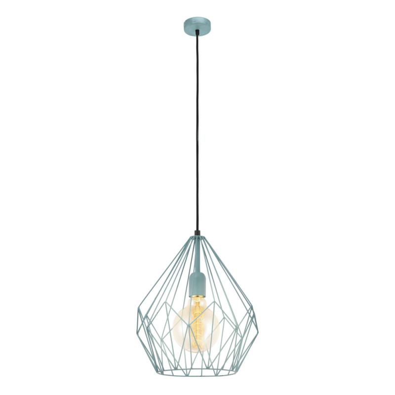 Suspension Carlton menthe Ø 31 cm E27 60 W EGLO Suspension Carlton menthe Ø 31 cm E27 60 W EGLO