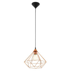 Suspension Tarbes cuivre Ø 32,5 cm E27 60 W EGLO