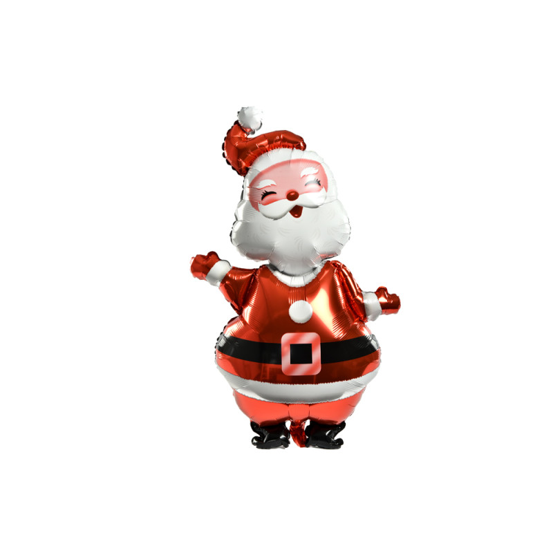 Ballon gonflable en aluminium Père Noël 56 x 118 cm