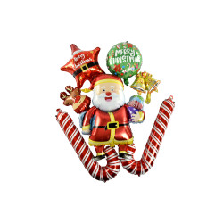 Set de ballons en aluminium de Noël 7 pièces