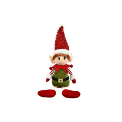 Lutin farceur en polyester avec jambes souples 16 x 9 x 56 cm