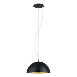 Suspension Gaetano 1 noire et or Ø 38 cm E27 60 W EGLO