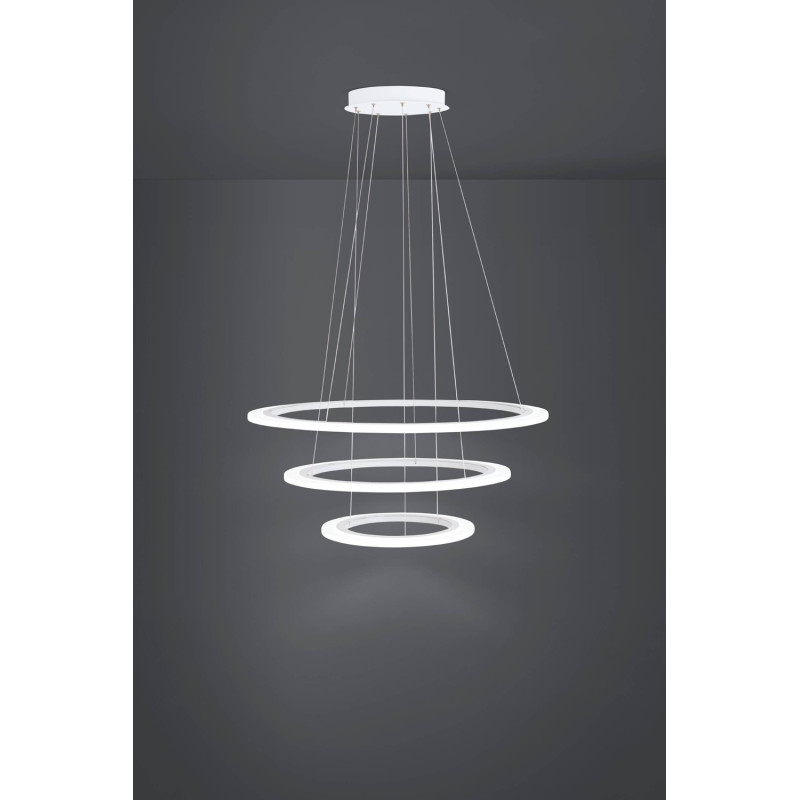 Suspension LED Penaforte blanche Ø 79 cm dimmable 45 W, 33 W et 19,5 W EGLO Suspension LED Penaforte blanche Ø 79 cm dimmable 45 W, 33 W et 19,5 W EGLO