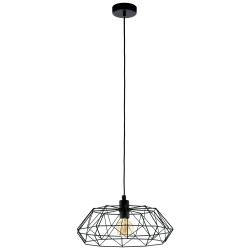 Suspension Carlton 2 noire Ø 45,5 cm E27 60 W EGLO