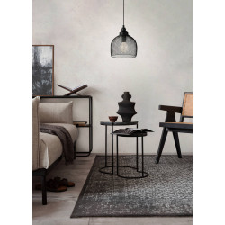 Suspension Straiton noire Ø 28 cm E27 60 W EGLO Suspension Straiton noire Ø 28 cm E27 60 W EGLO