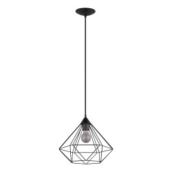 Suspension Tarbes noire Ø 32,5 cm E27 60 W EGLO