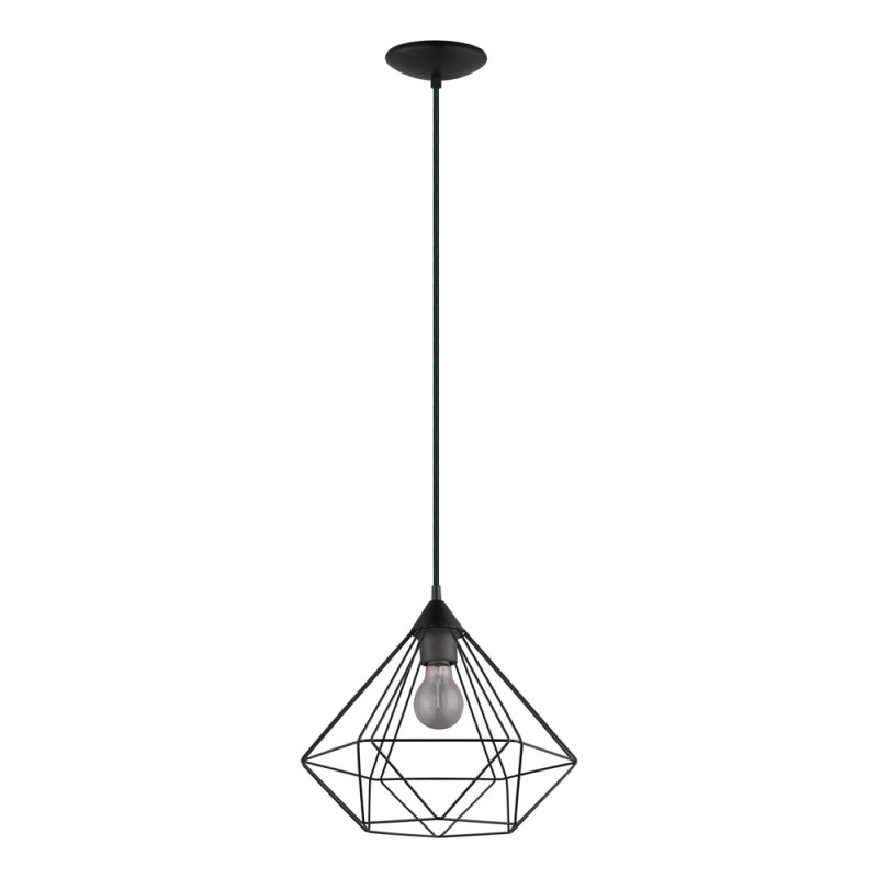 Suspension Tarbes noire Ø 32,5 cm E27 60 W EGLO