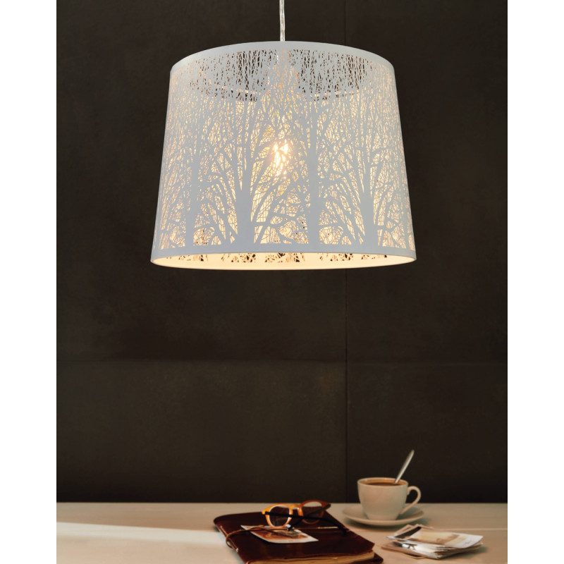 Suspension Hambleton blanche E27 60 W EGLO Suspension Hambleton blanche E27 60 W EGLO