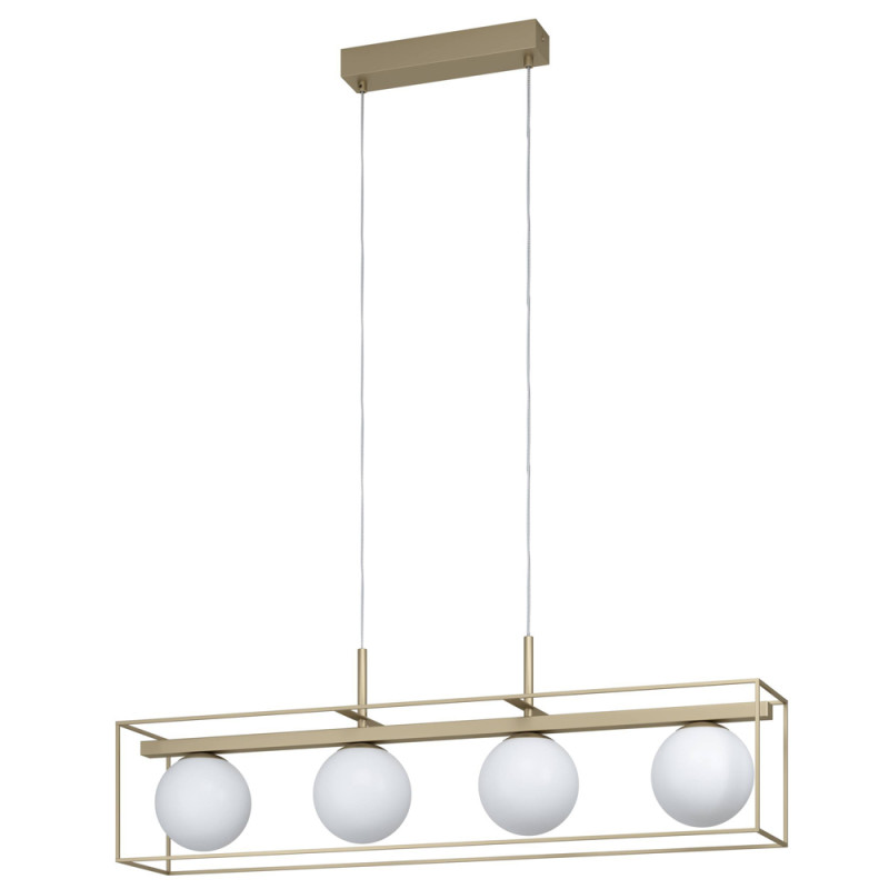 Suspension Vallaspra champagne E27 4 × 40 W EGLO Suspension Vallaspra champagne E27 4 × 40 W EGLO