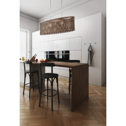 Suspension Sendero nickel mat et marron E27 2 × 60 W EGLO Suspension Sendero nickel mat et marron E27 2 × 60 W EGLO