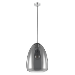 Suspension Alobrase chrome Ø 30 cm E27 40 W EGLO Suspension Alobrase chrome Ø 30 cm E27 40 W EGLO