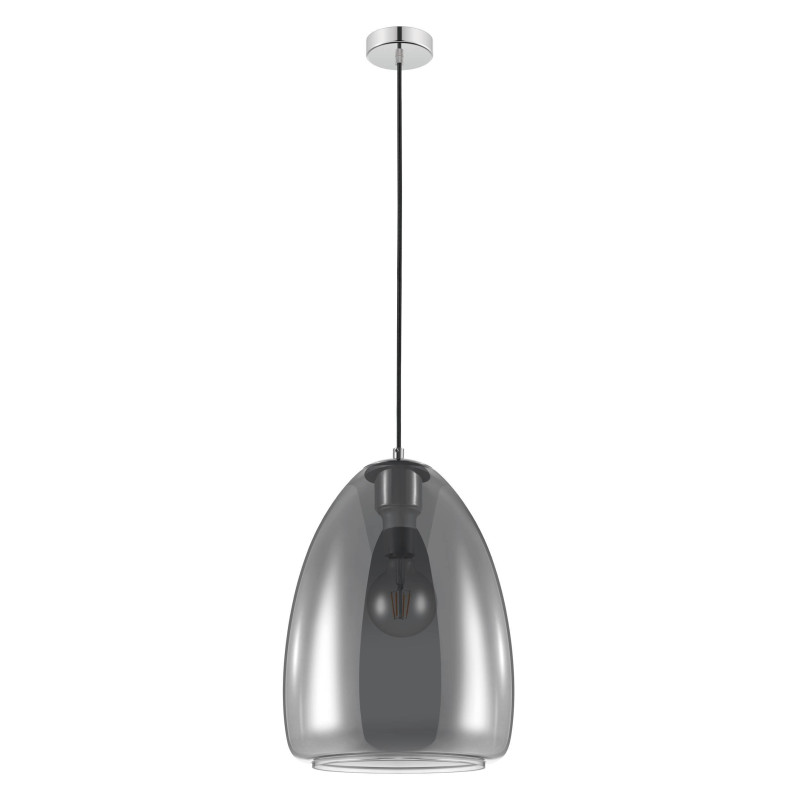 Suspension Alobrase chrome Ø 30 cm E27 40 W EGLO Suspension Alobrase chrome Ø 30 cm E27 40 W EGLO