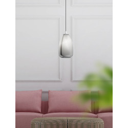 Suspension Alobrase chrome Ø 20 cm E27 40 W EGLO Suspension Alobrase chrome Ø 20 cm E27 40 W EGLO