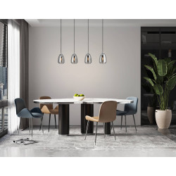 Suspension Alobrase chrome E27 4 × 40 W EGLO Suspension Alobrase chrome E27 4 × 40 W EGLO