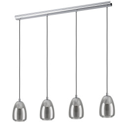 Suspension Alobrase chrome E27 4 × 40 W EGLO Suspension Alobrase chrome E27 4 × 40 W EGLO