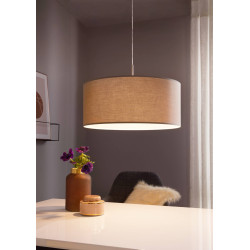 Suspension Pasteri taupe Ø 53 cm E27 60 W EGLO Suspension Pasteri taupe Ø 53 cm E27 60 W EGLO