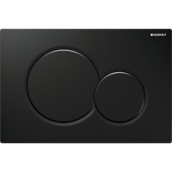 Plaque de commande pour WC suspendu Sigma 01 noire GEBERIT