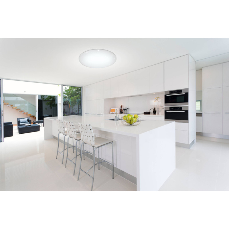 Plafonnier LED Giron-s blanc Ø 100 cm dimmable 73 W EGLO Plafonnier LED Giron-s blanc Ø 100 cm dimmable 73 W EGLO