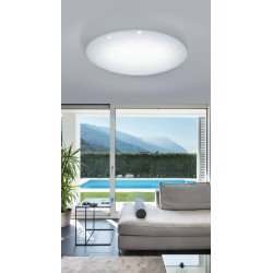 Plafonnier LED Giron-s blanc Ø 100 cm dimmable 73 W EGLO Plafonnier LED Giron-s blanc Ø 100 cm dimmable 73 W EGLO