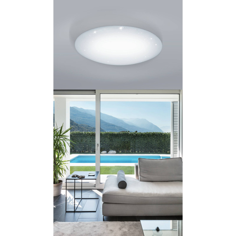 Plafonnier LED Giron-s blanc Ø 100 cm dimmable 73 W EGLO Plafonnier LED Giron-s blanc Ø 100 cm dimmable 73 W EGLO