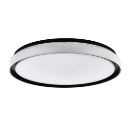 Plafonnier LED Seluci noir et blanc dimmable Ø 49 cm 4 × 10 W EGLO