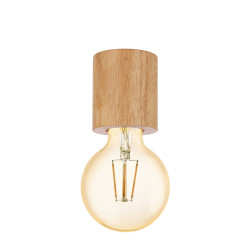 Plafonnier Turialdo bois naturel Ø 7 cm E27 28 W EGLO