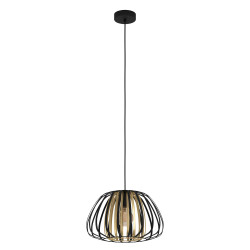 Suspension Encinitos noire et or Ø 37,5 cm E27 40 W EGLO