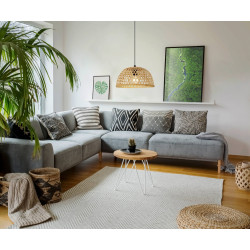 Suspension Claverdon bois naturel Ø 37 cm E27 40 W EGLO Suspension Claverdon bois naturel Ø 37 cm E27 40 W EGLO