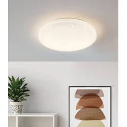 Plafonnier LED Frania-s blanc Ø 55 cm 50 W EGLO Plafonnier LED Frania-s blanc Ø 55 cm 50 W EGLO