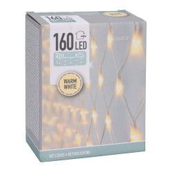 Filet lumineux extérieur LED blanc chaud 2 x 1 m