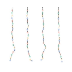 Guirlande extérieure rideau 420 LED multicouleur 4 x 1 m LUMINEO