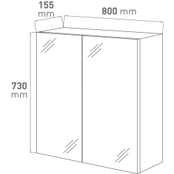 Armoire de toilette Sienna