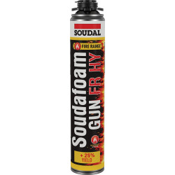 Mousse PU coupe-feu Soudafoam Gun 0,75 L SOUDAL