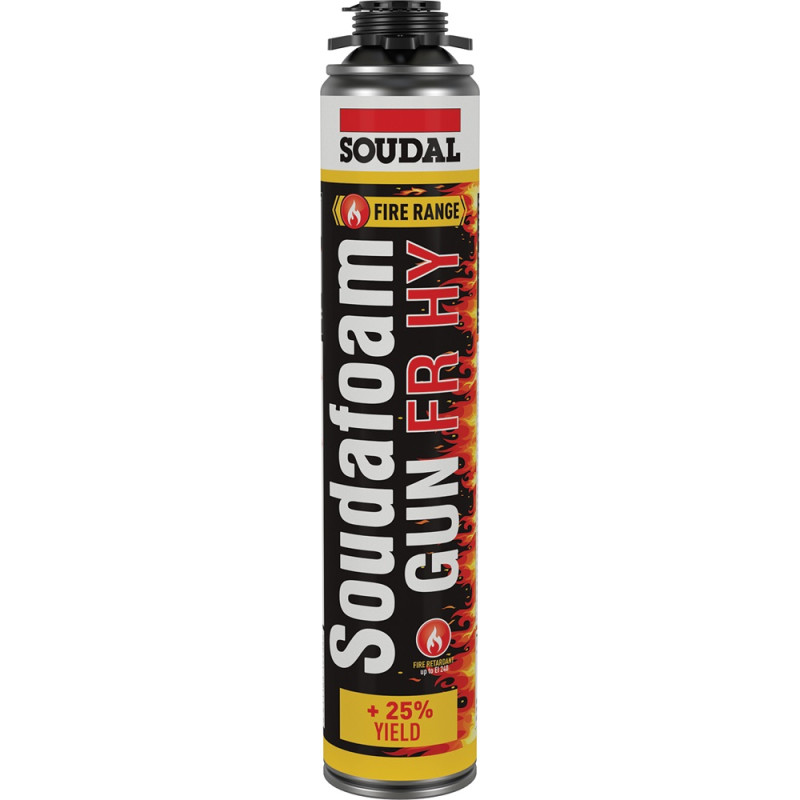 Mousse PU coupe-feu Soudafoam Gun 0,75 L SOUDAL