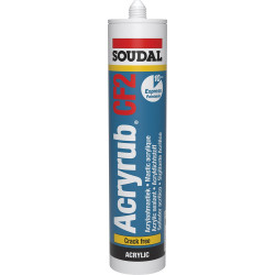 Mastic acrylique Acryrub CF2 blanc 0,31 L