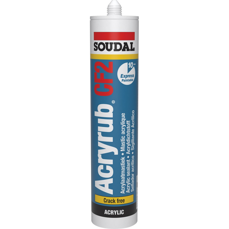 Mastic acrylique Acryrub CF2 blanc 0,31 L