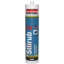 Mastic de jointoyage Silirub 2 0,31 L SOUDAL