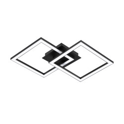 Plafonnier LED Palmaves 2 noir 20,5 W EGLO