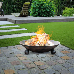 Brasero noir Ø 57 x 15 cm